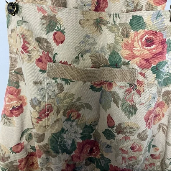 Handmade floral Jean Shortalls overalls casual approximately women’s size XL - Picture 8 of 12